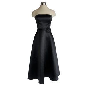 ⭐️ Scott McClintock 6 Black Strapless Formal Gown
